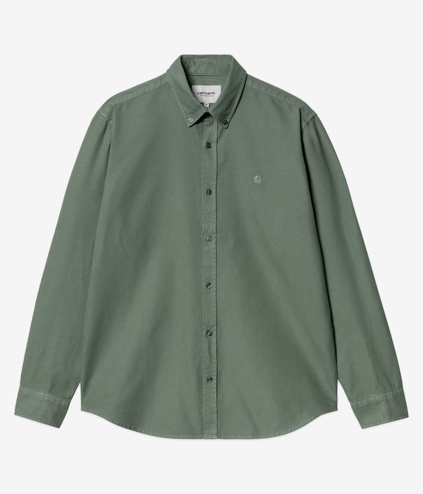 Carhartt WIP Bolton Oxford Hemd (duck green garment dyed)
