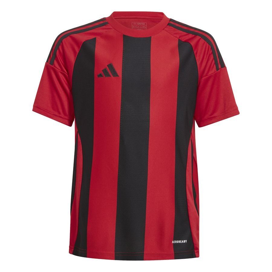 adidas Maillot Striped 24 - Rouge/Noir Enfant