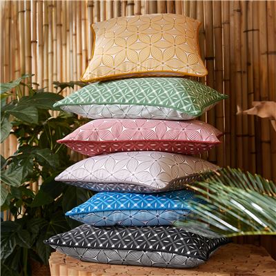 Coussin double face graphique