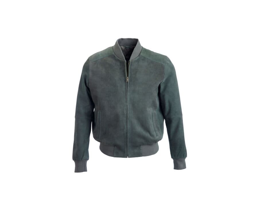 Blouson homme cuir Vert foncé - SEAN II