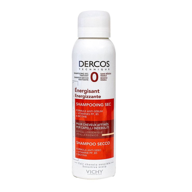Dercos shampooing sec énergisant spray 150ml