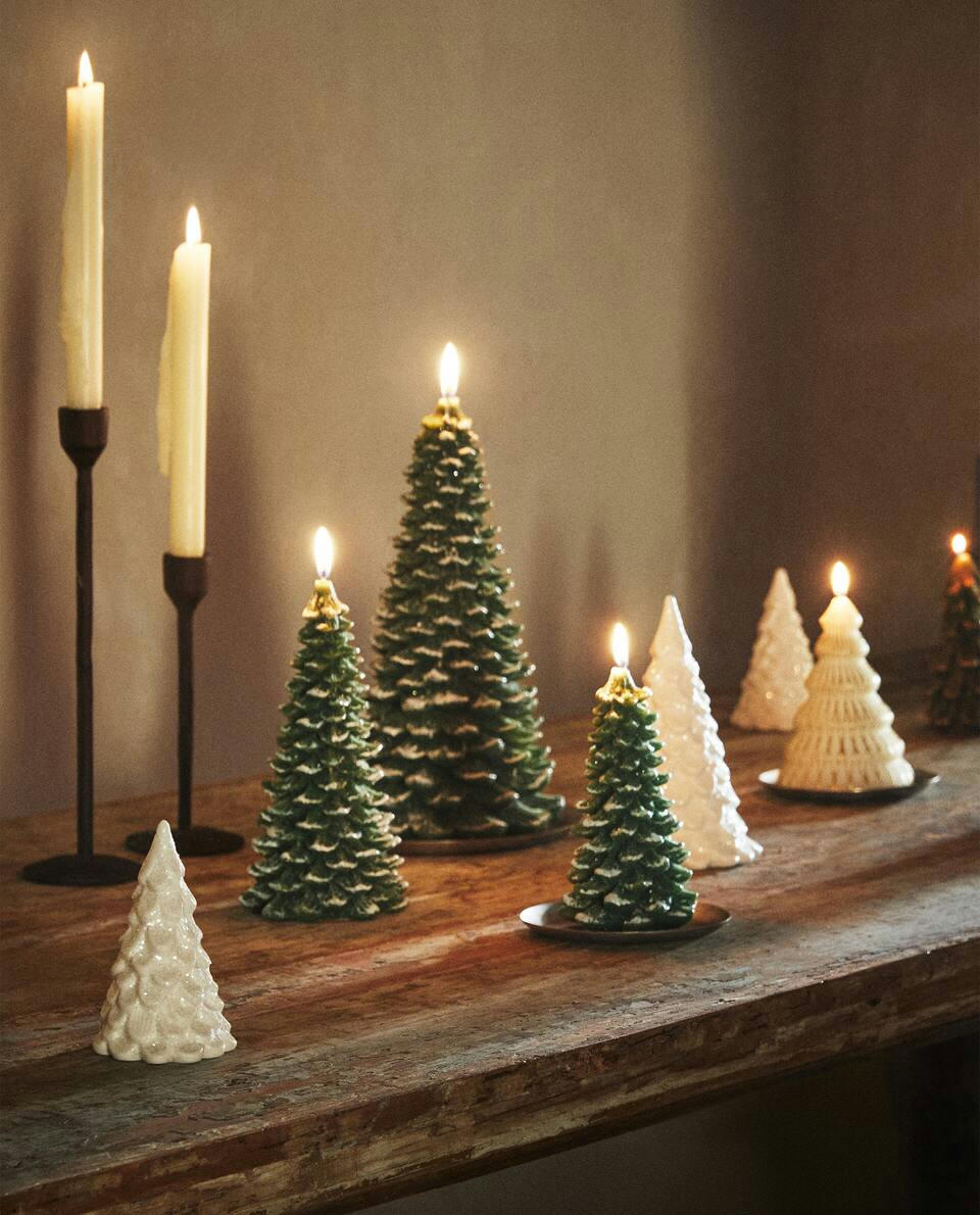 VELA DECORATIVA PARA ÁRVORE DE NATAL