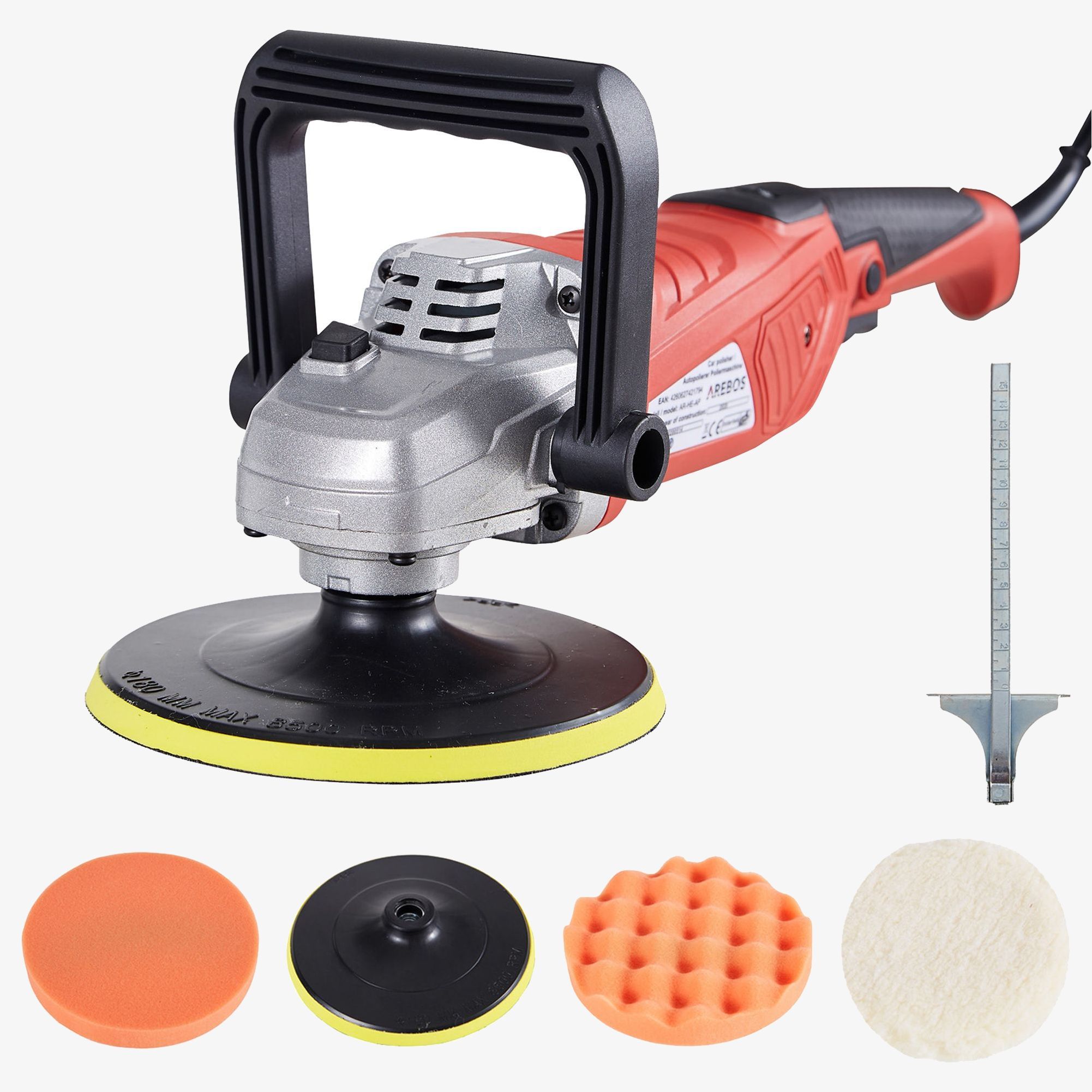 Poliermaschine 2100W inkl. Schleifer Set