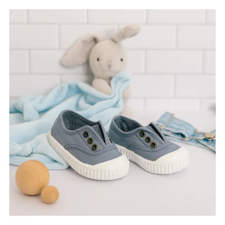 Victoria Baskets Inglesia Elastico Lon | Bleu