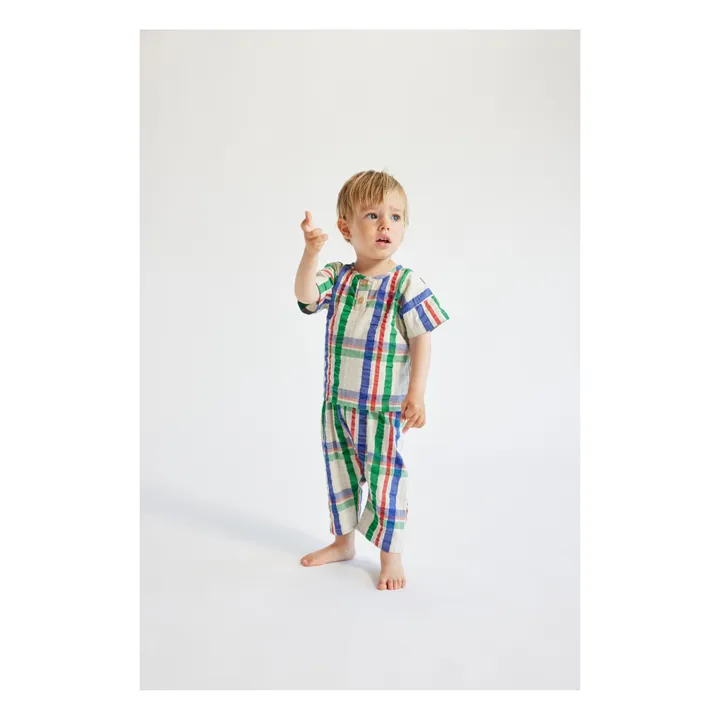Bobo Choses Blouse à Carreaux Bébé | Ecru