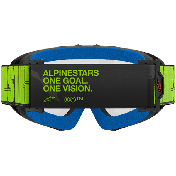 Alpinestars - Masque enfant Vision Youth Hollow Anthracite / Jaune fluo / Transparent