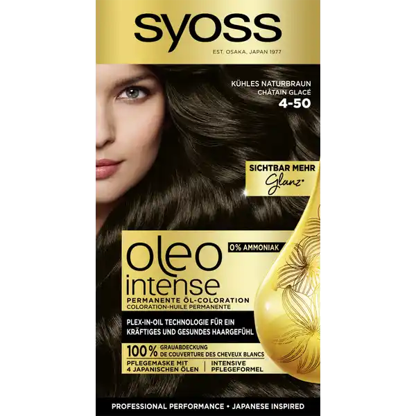 Professional Performance Oleo Intense Permanente Öl-Coloration 4-50 Kühles Naturbraun