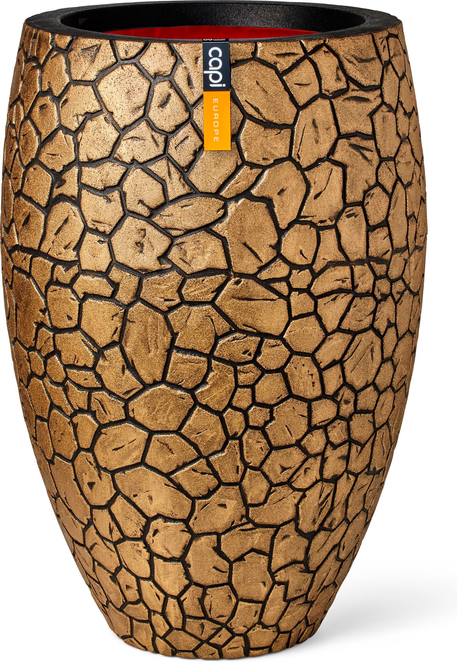 Capi Europe bloempot elegant deluxe Clay goud / zwart D 56 H 85 cm