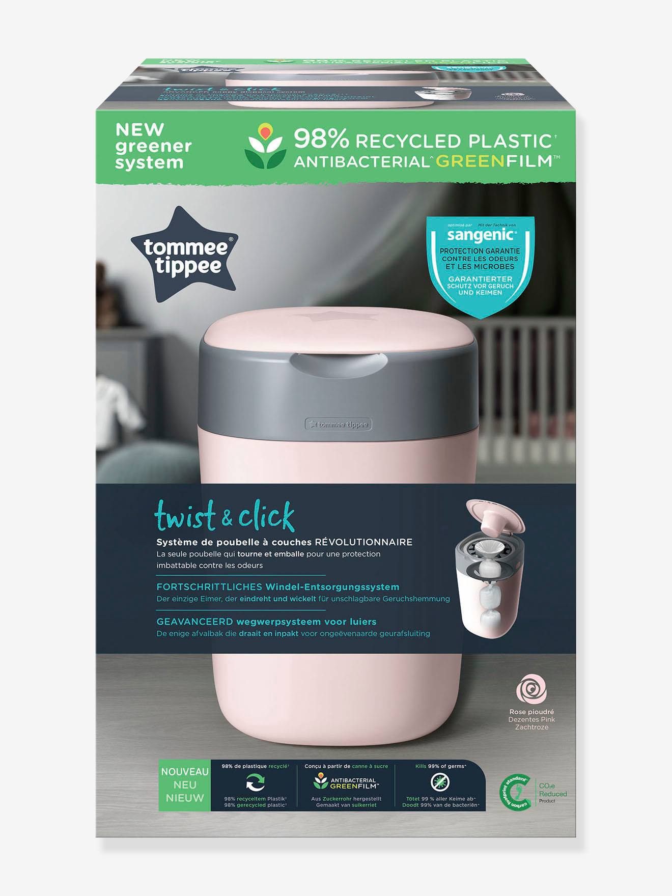 Cesto de fraldas Twist & Click da Tommee Tippee SANGENIC Rosa