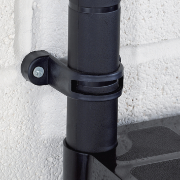 Rek plastic 172x61x31 cm zwart 125 kg