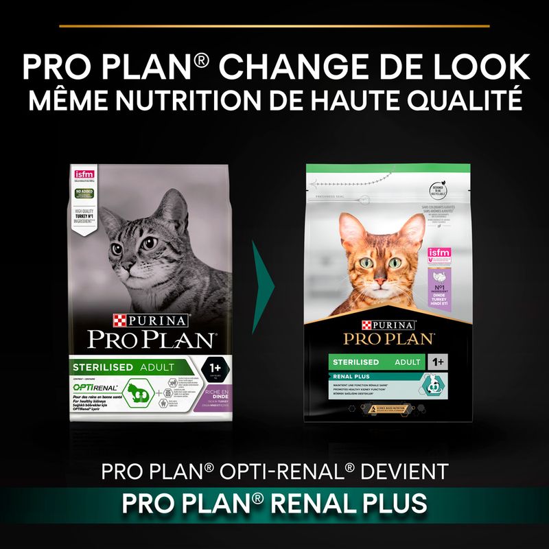 PURINA PRO PLAN Sterilised Adult Renal Plus dinde