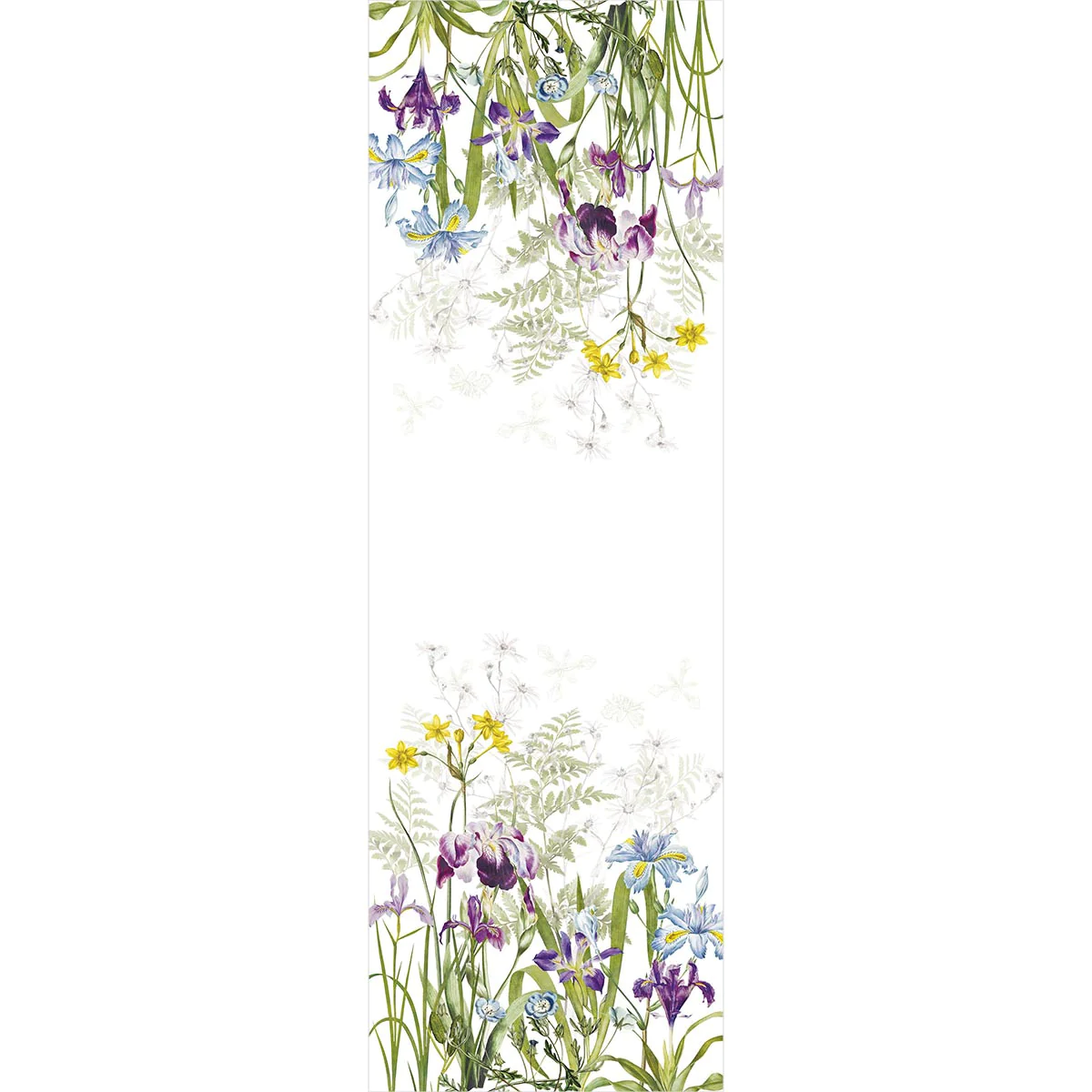 Chemin de table pur lin multicolore 50X155 Garnier Thiebaut