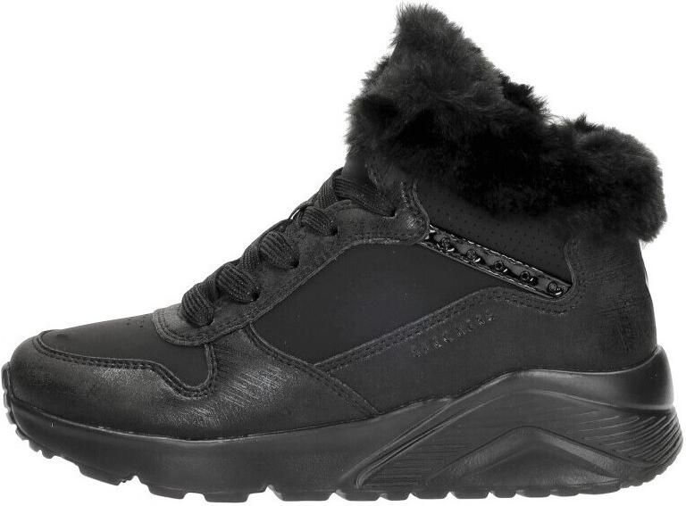 Skechers Uno Lite Veterschoen hoog zwart