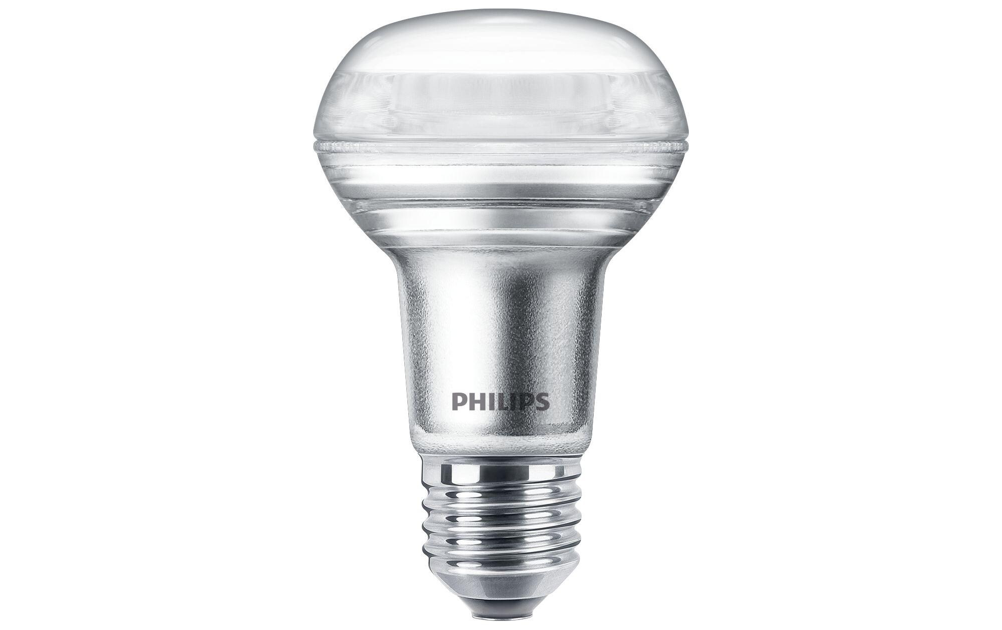 Lampe LEDcla 60W E27 R63 WW D 36D WarmweissLeuchtmittel R63 mit klarem Glas