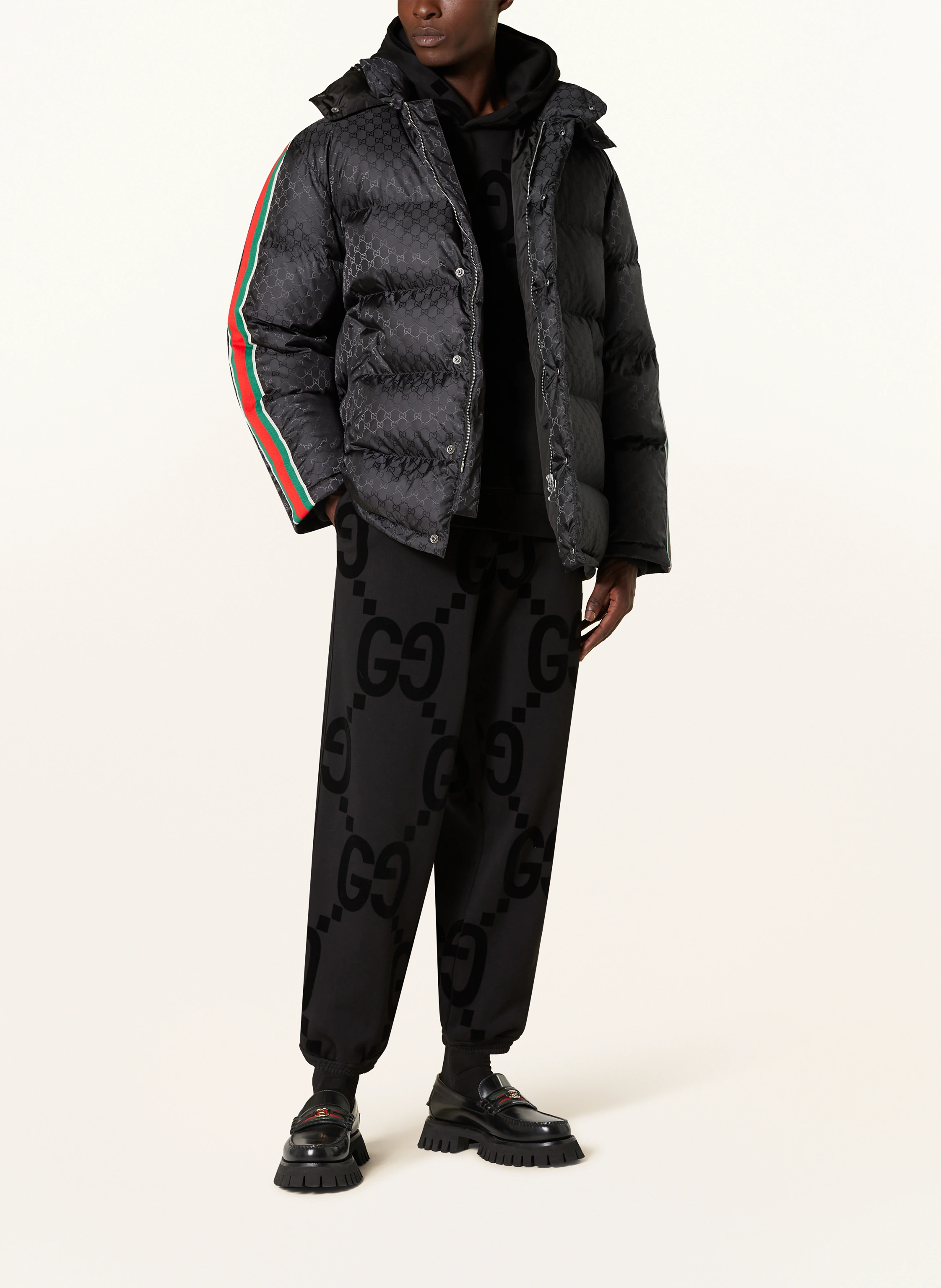 GUCCI Daunenjacke mit Galonstreifen