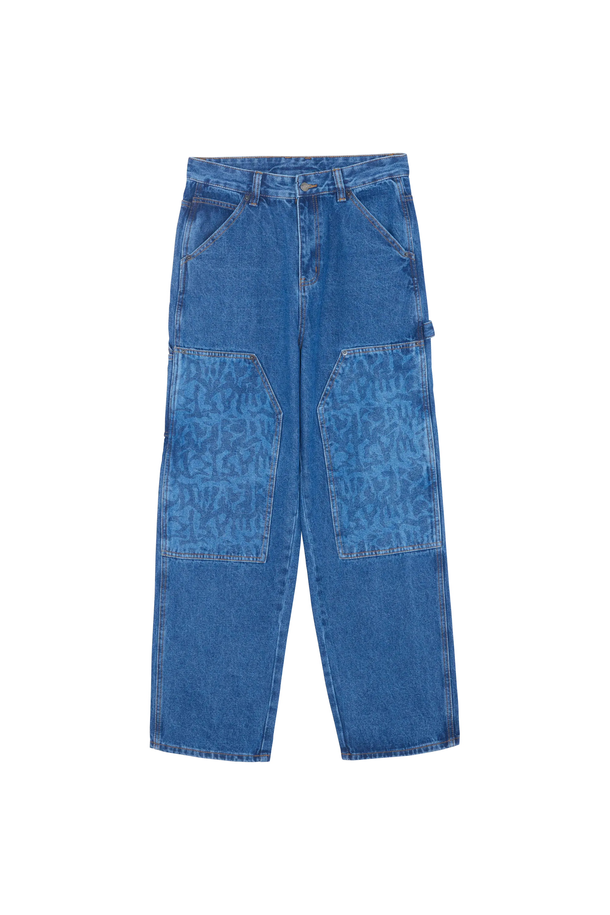 WASTED Jean DOUBLE KNEE FEELER Bleu