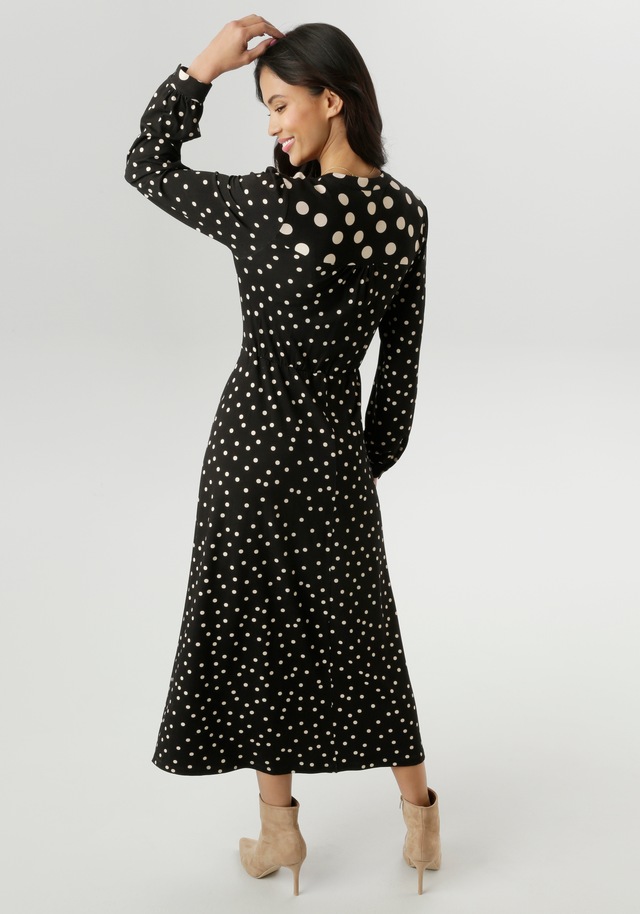 Aniston SELECTED Midikleid mit raffiniertem Tupfendruck - NEUE KOLLEKTION