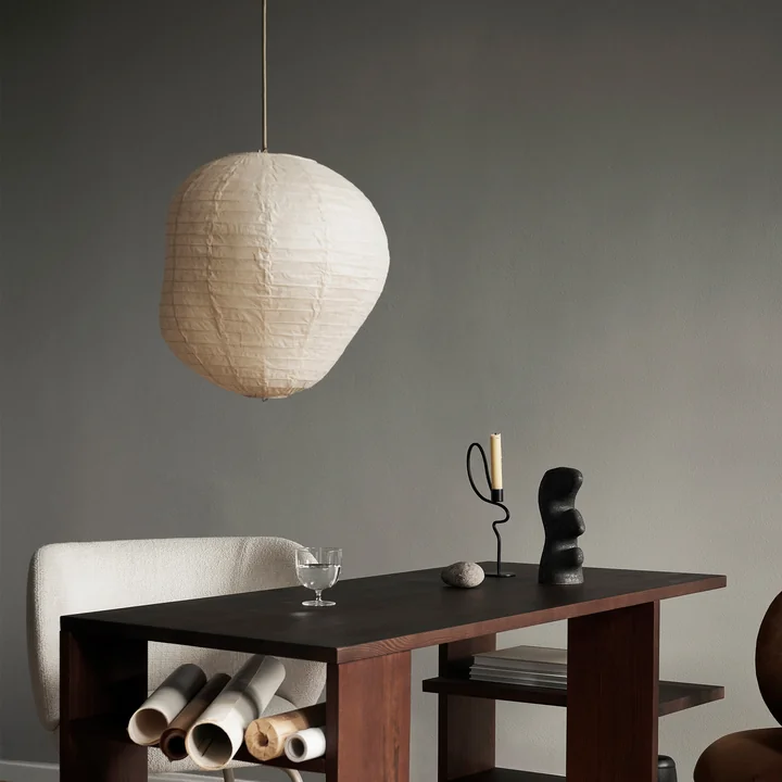 Ferm Living - Kurbis Lampenschirm, H 80 x Ø 75 cm, dark sage