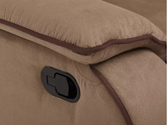 Fauteuil relax en microfibre HERNANI - Taupe