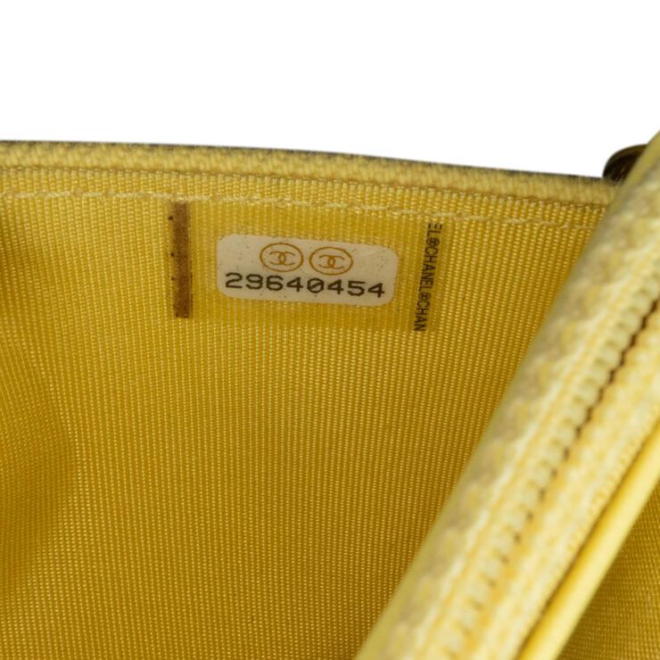 Chanel Vintage Chanel Wallet On Chain Yellow