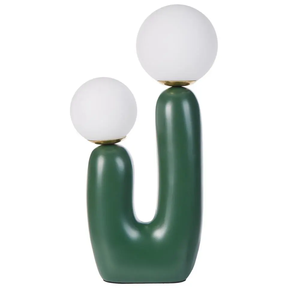 TULUN - Tafellamp - Groen - Glas