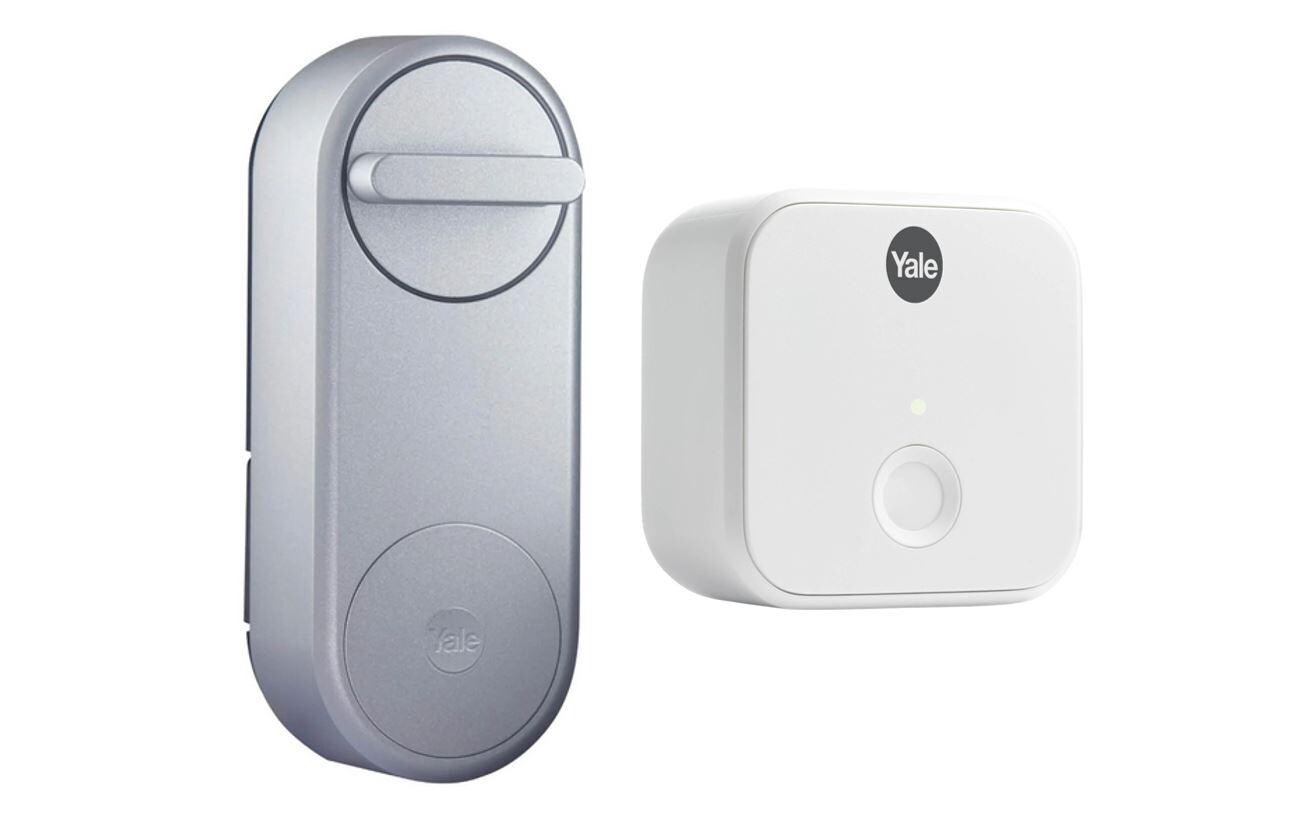 Linus Smart Lock EU, inkl. Bridge Silber<br>Smart Türschloss für 17 mm EURO Schlosszylinder