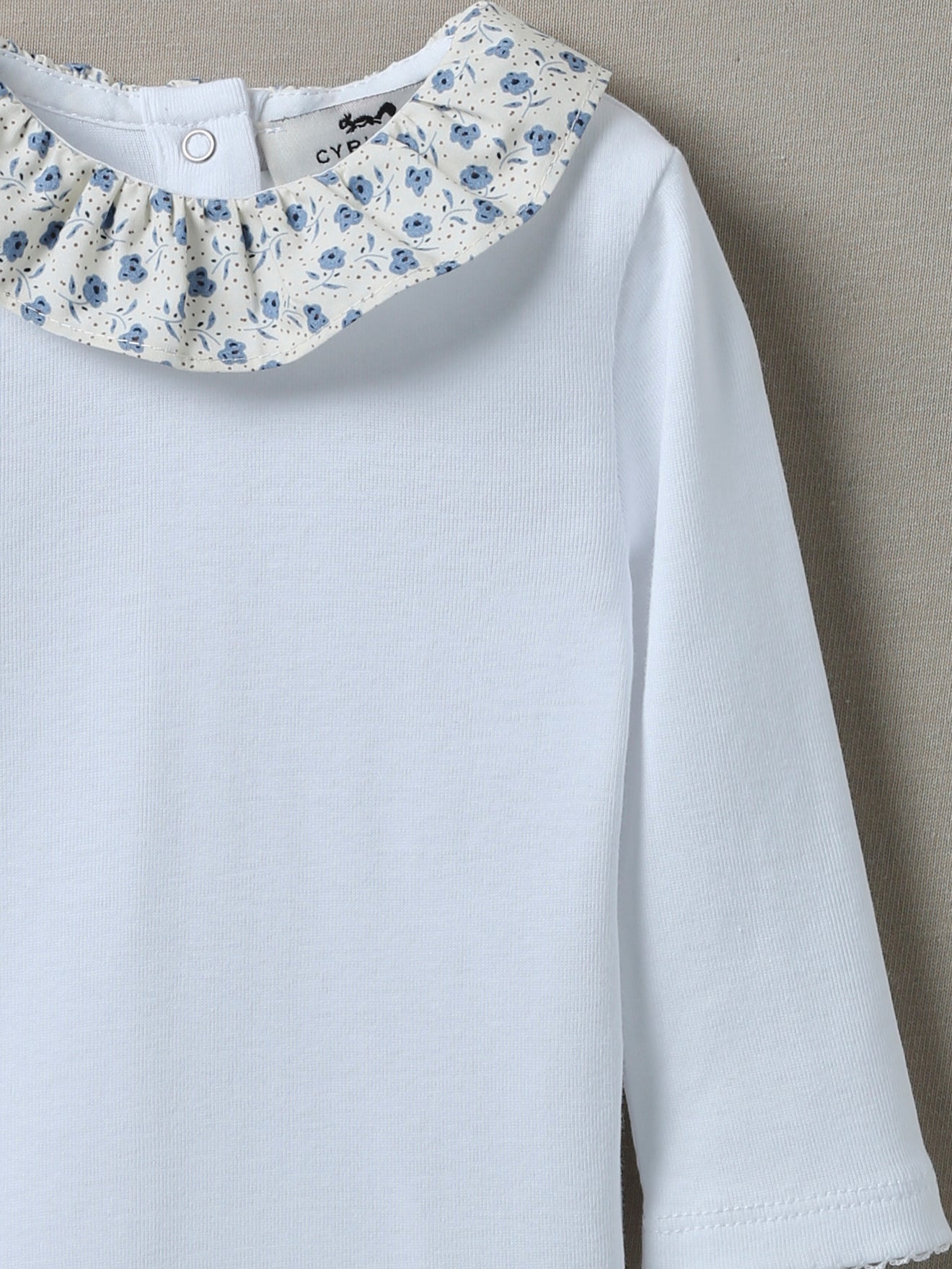 Body Bébé col fleuri - Coton biologique