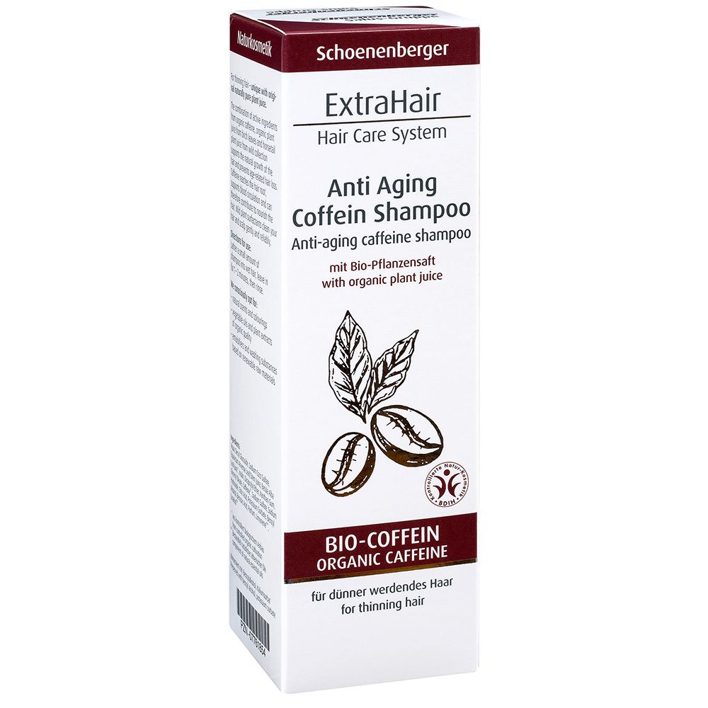 Schoenenberger® Naturkosmetik ExtraHair® Hair care System Anti Aging Coffein Shampoo