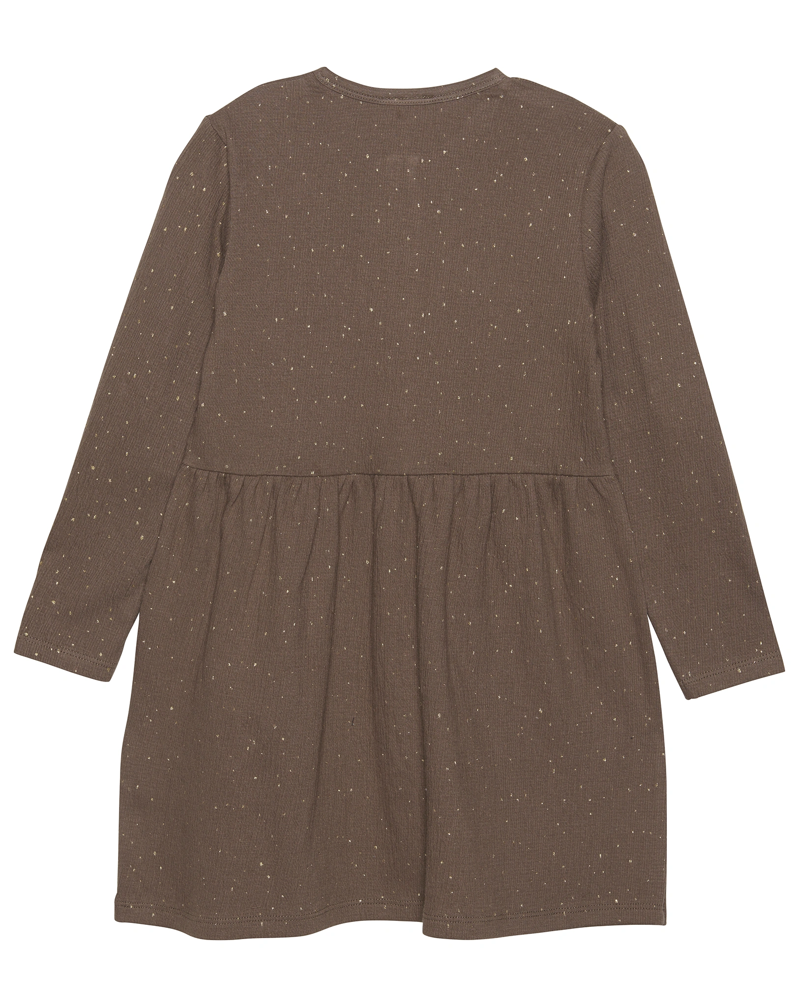 Langarm-Kleid GLITTER in chocolate chip