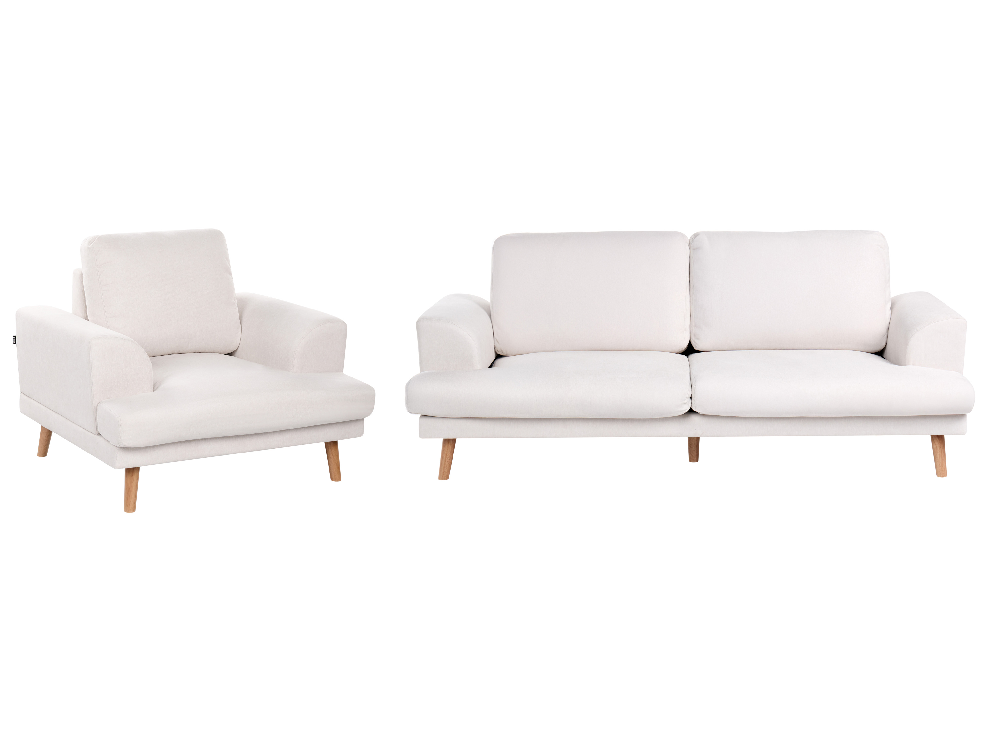 Bankenset 4-zits KILDAL Stof Lichtbeige