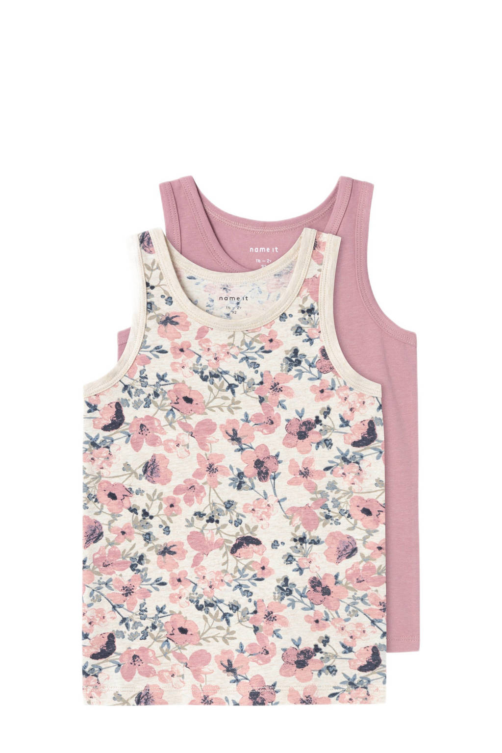 hemd - set van 2 roze/ecru