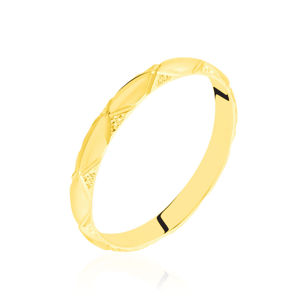 Alliance Harmonie Demi Jonc Classique Or Jaune