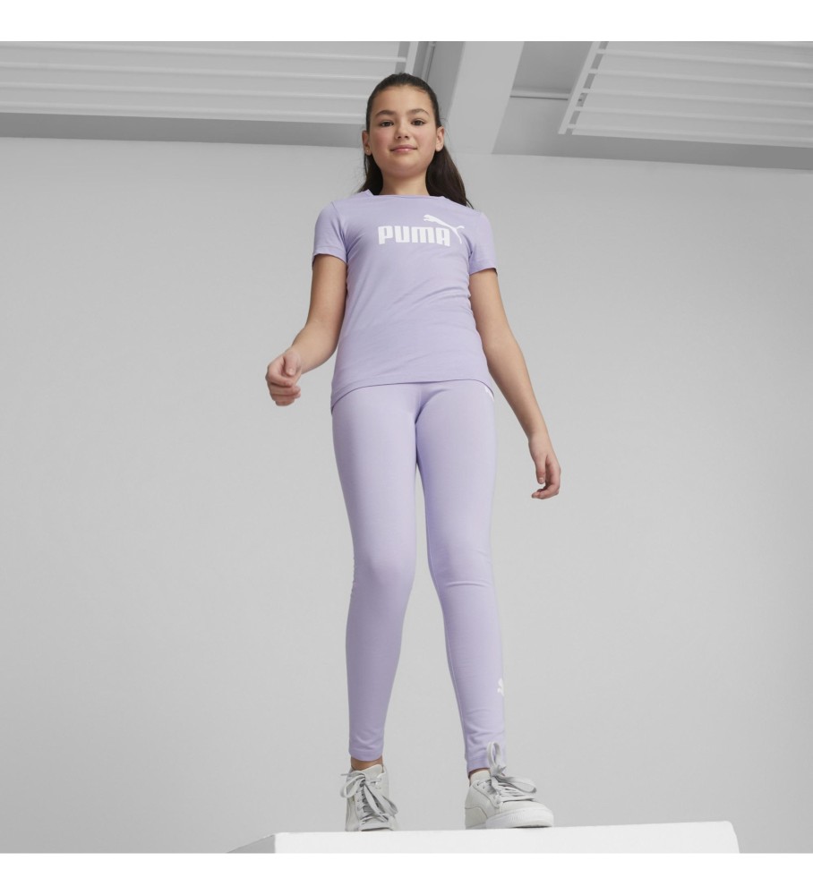 Camiseta Puma Essentials Logo lilás