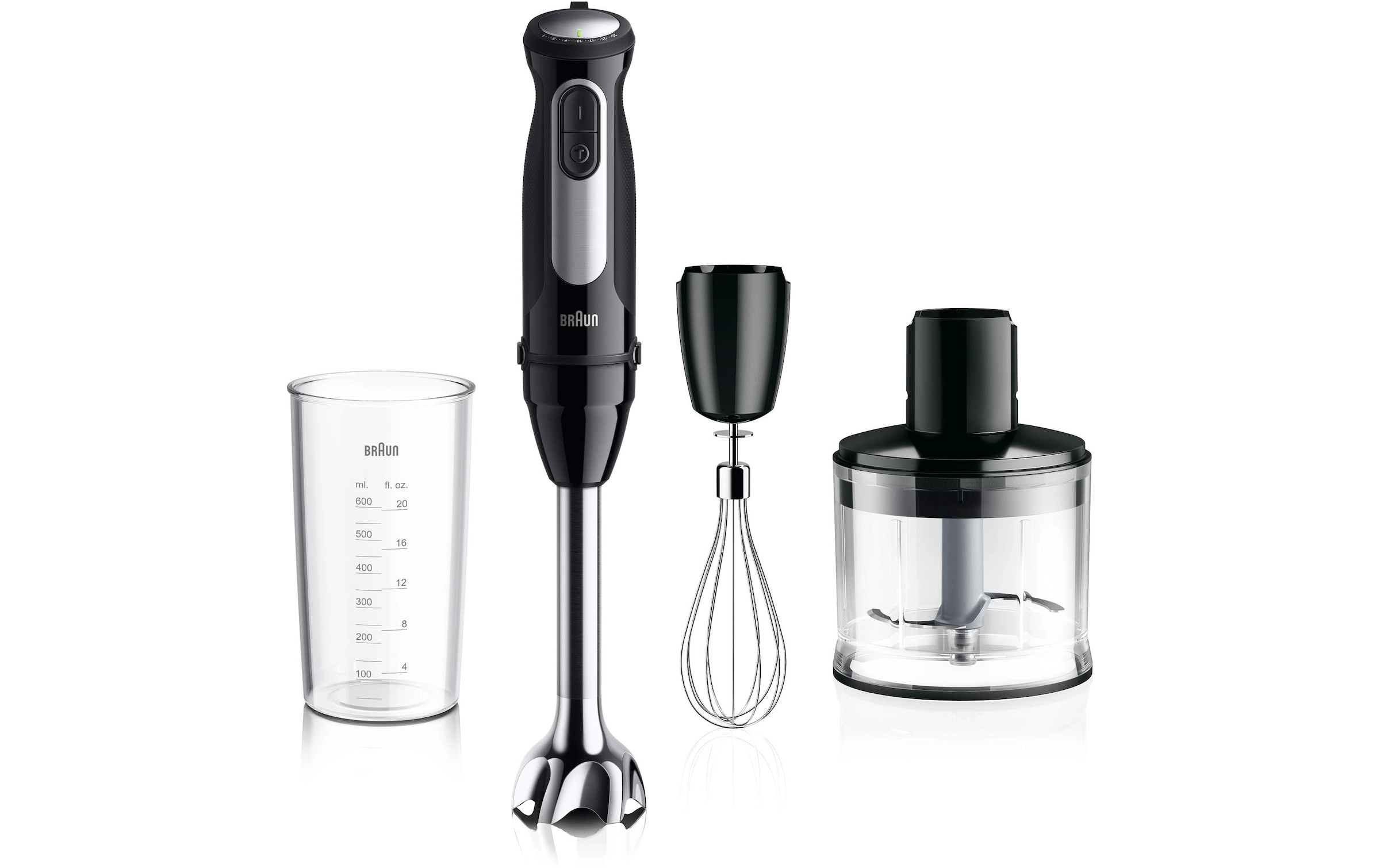 Braun Stabmixer »MQ 55236M Pro Schwarz/Silber« 1000 W