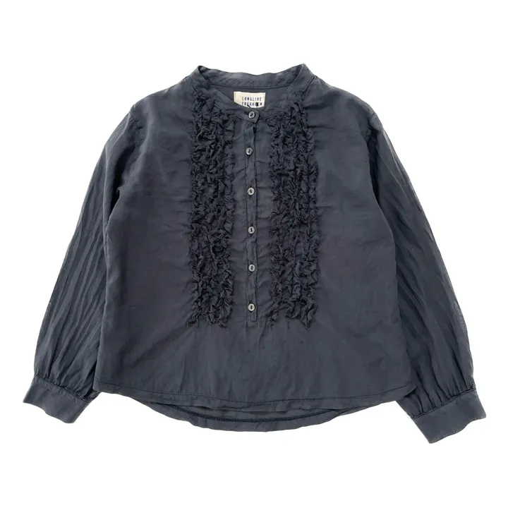 Longlivethequeen Blouse Froncée | Bleu nuit