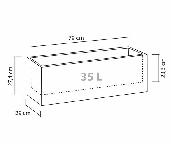 Scheurich Kunststoff-Kasten C-Cube Long,