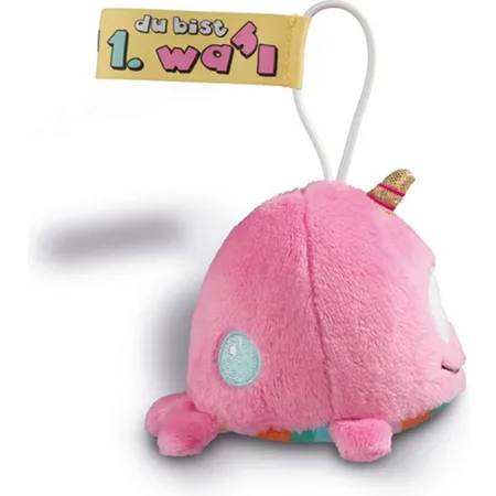 NICI Theodor and Friends Anhänger Einhorn-Wal Rainbow Bubble, 11 cm