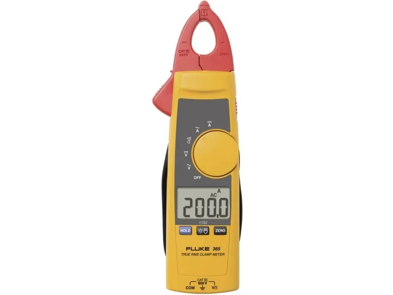 Fluke 365, CAT III 600V, 275 g, Sort, Rød, Gul