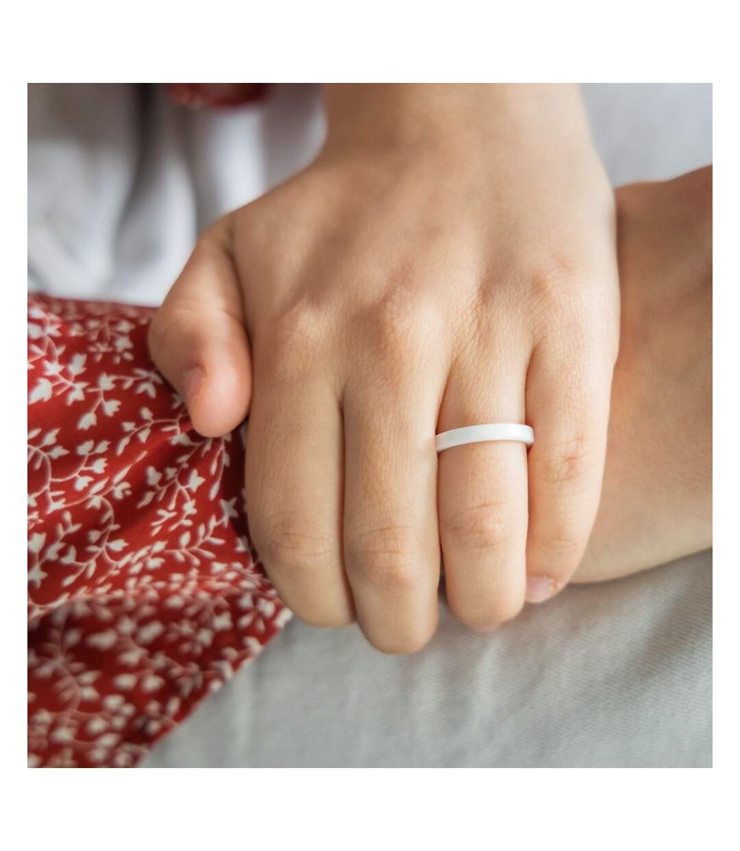 Coffret Bague Femme Originale Trois en Une Céramique Ornée Zirconium