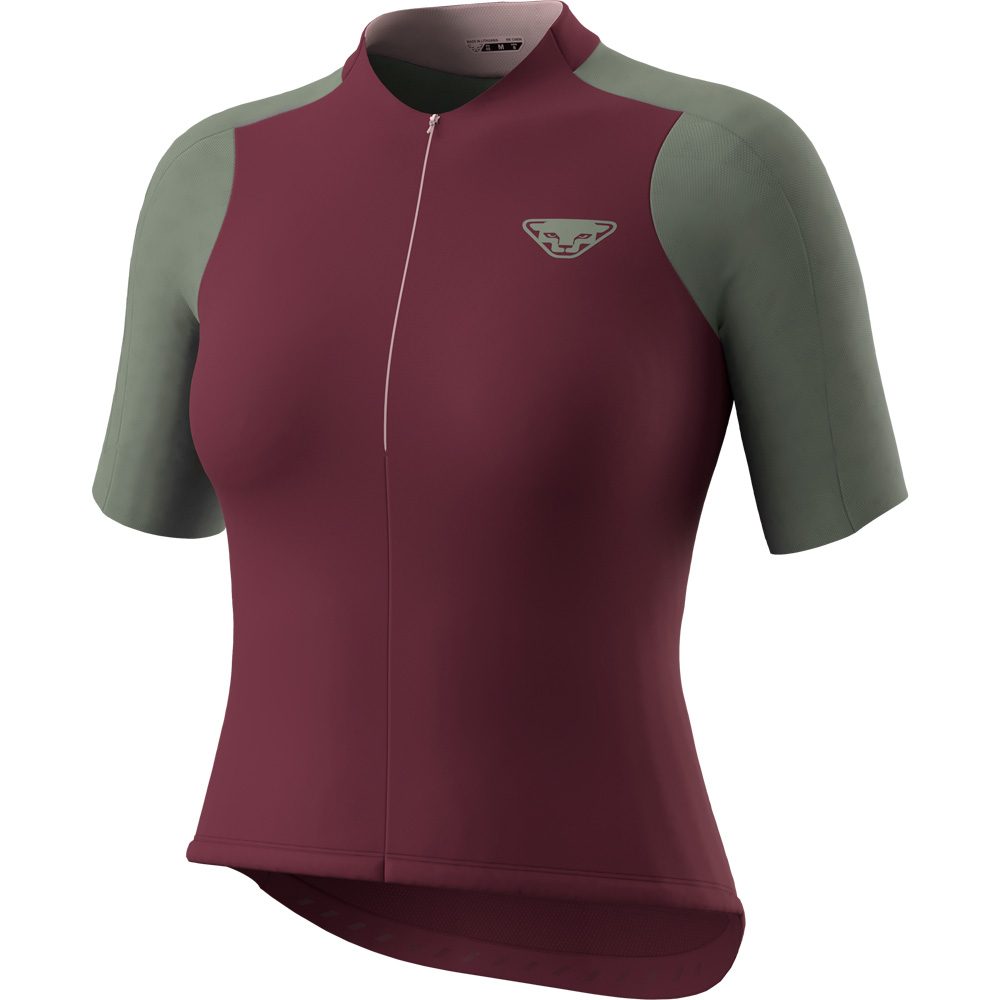 Dynafit Ride Light 1/2 Zip Radtrikot Damen burgundy