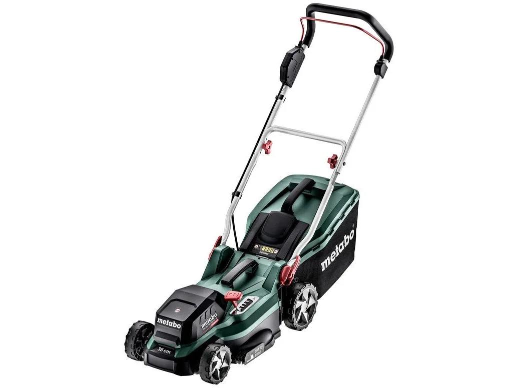 Metabo RM 36-18 LTX BL 36 - Græsslåmaskine - ledningfri - 18 V - 5.2 Ah - 2 batterier - 4000 opm - 36 cm - 14 kg