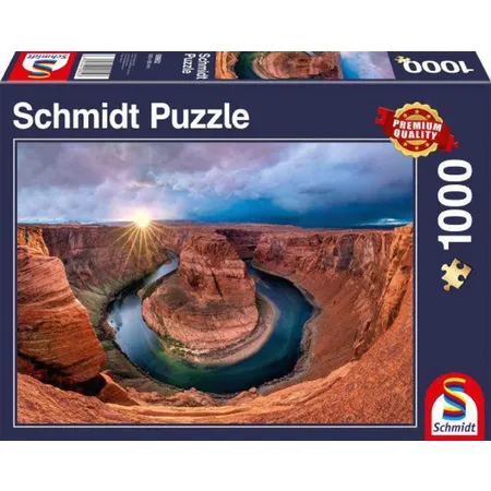 Schmidt Spiele Puzzle - Glen Canyon, Horseshoe Bend am Colorado River, 1000 Teile