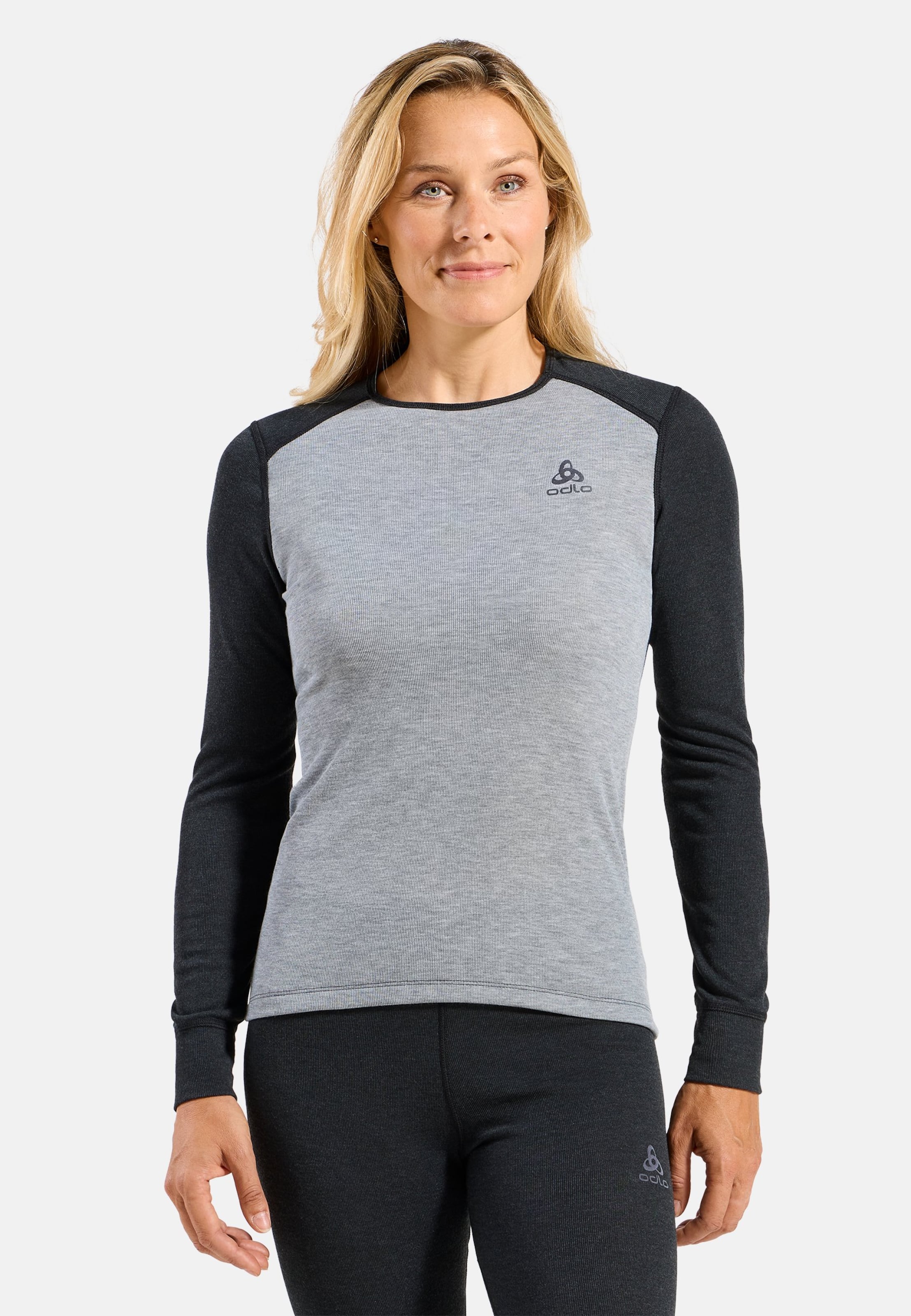 Active Warm Base layer Set in dark grey melange - grey melange
