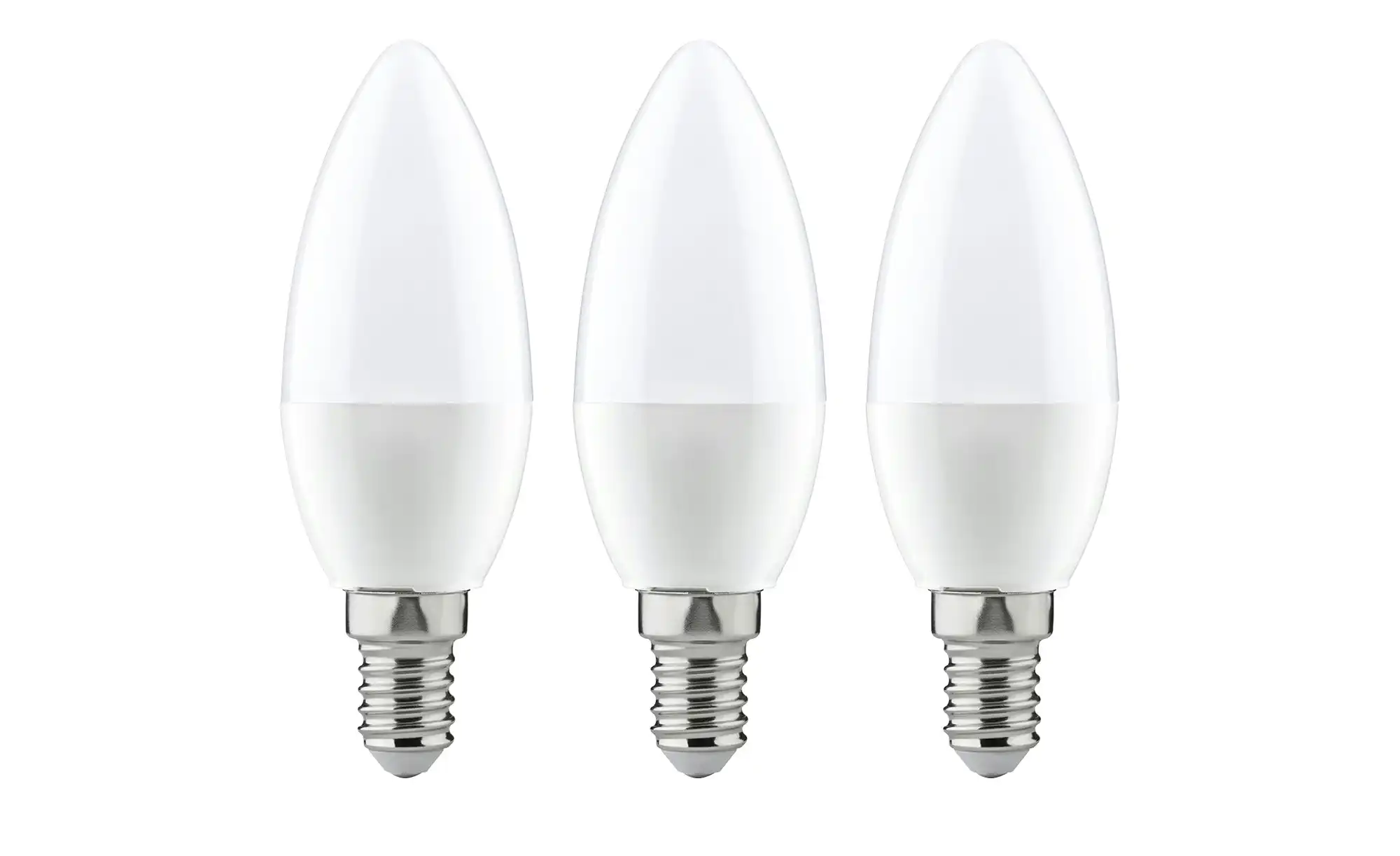 LED 3-er Pack, Kerze E14 4W, 250lm, 2700K