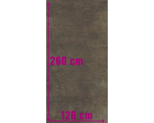 XXL wand- en vloertegel Industrieel Koper gepolijst 120 x 260 x 0,7 cm R10 A