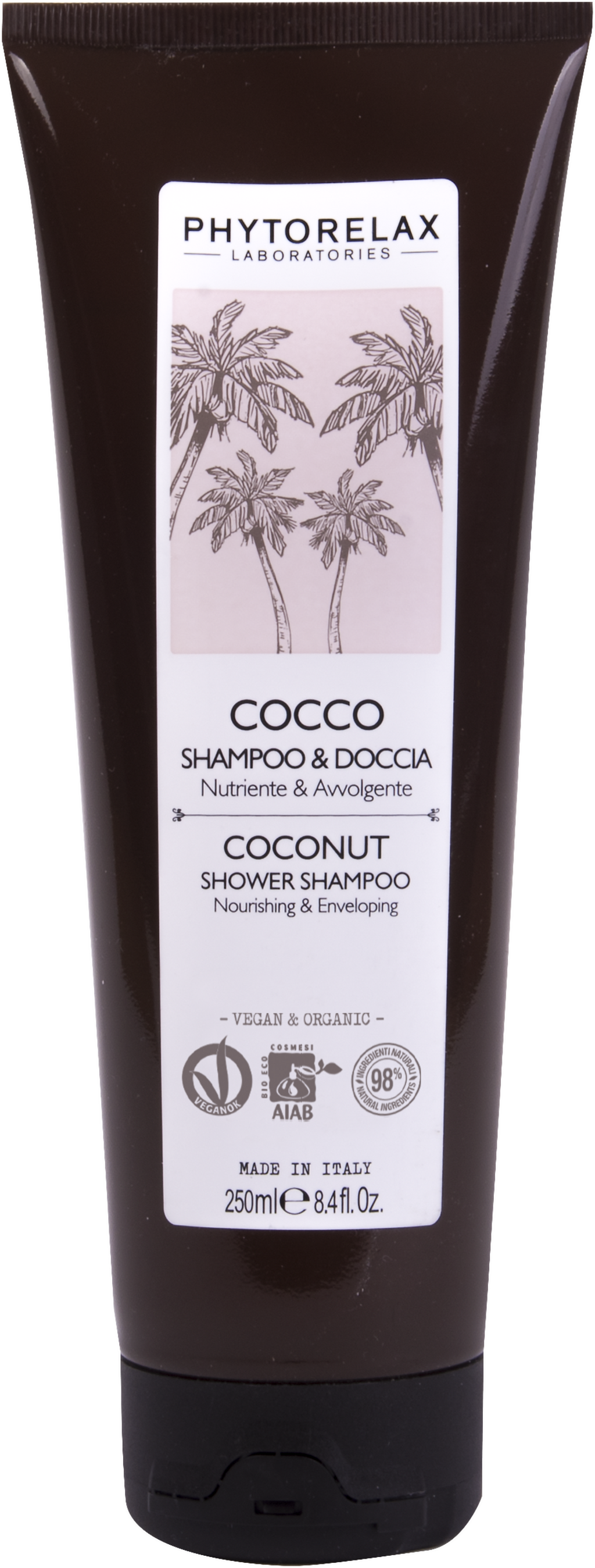 PHYTORELAX LABORATORIES  Coconut Shower Gel & Shampoo, 250 ml