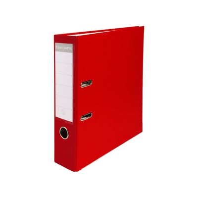 Exacompta - Classeur à levier - Dos 80 mm - A4 - pour 600 feuilles - rouge