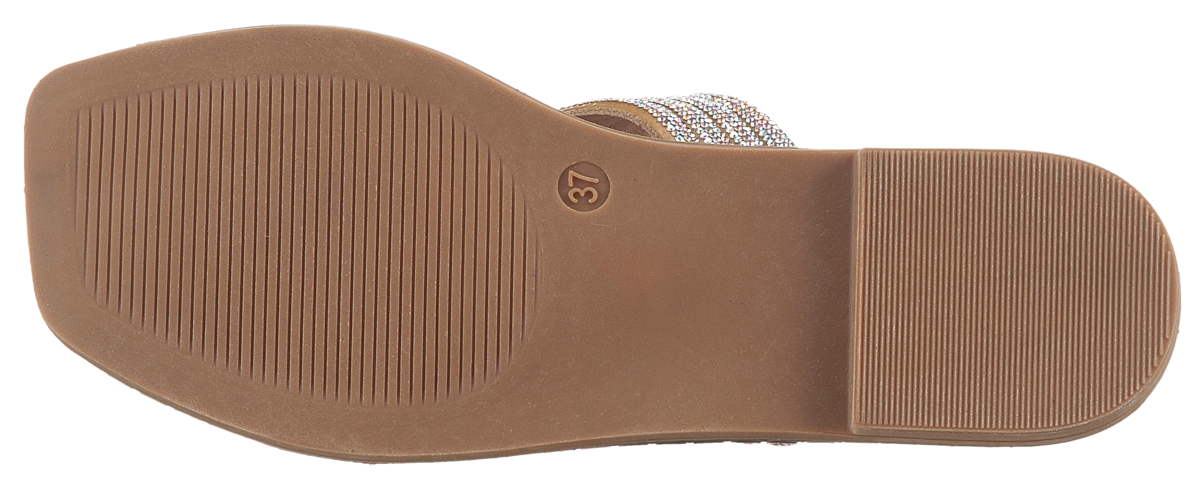 Aniston SHOES Pantolette  , Flat, Sommerschuh, Strandschuh, Glitzersteine - NEUE KOLLEKTION