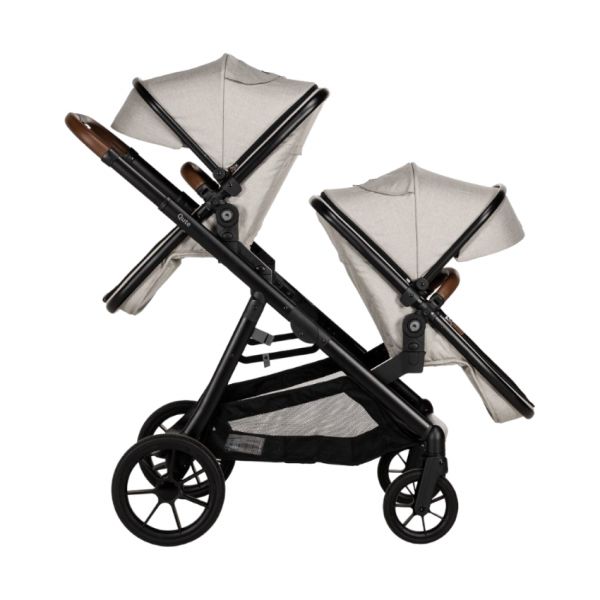 Qute Q-Twin Duowagen - Jeans Clay
