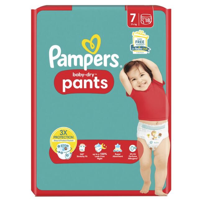Pampers Baby Dry Pants Luierbroekjes Maat 7 17+ KG 18 stuks